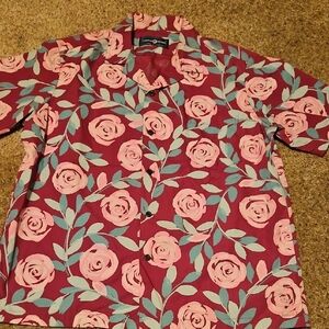 Prince Kuhio Purple Pink, and Green Hawaiian Shirt